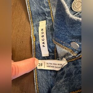 PacSun Vintage Checkered High Rise Shorts